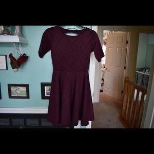 Dark maroon dress